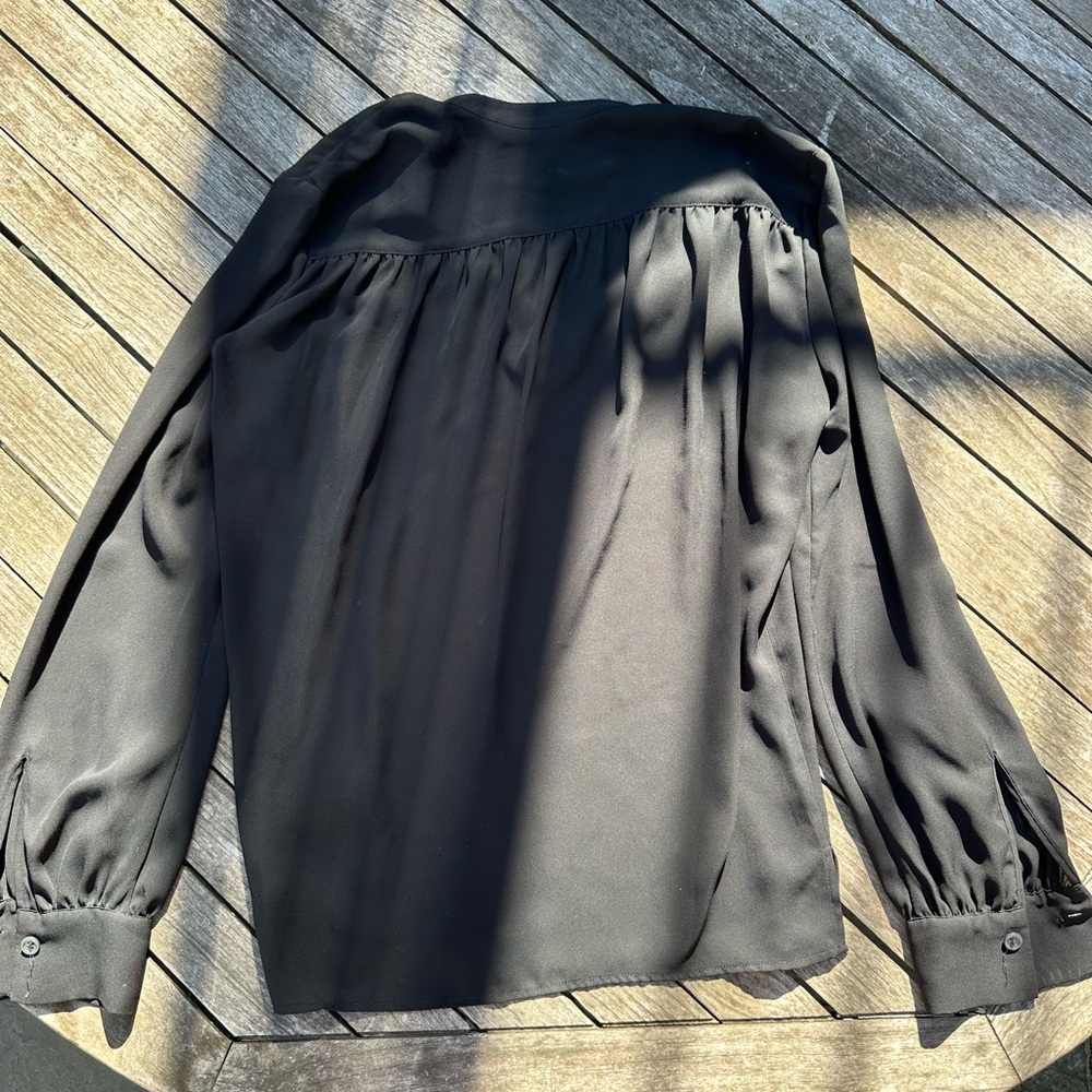 Filippa K V-neck chiffon pull on blouse - Picture 4 of 7